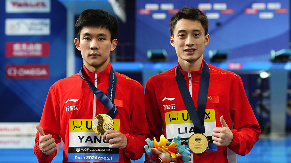 China's diving world champions Yang, Lian eye Paris gold