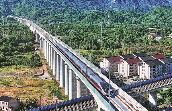 New high-speed rail links major economic hubs in East China