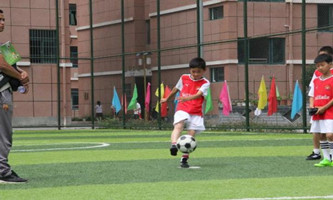 Private companies help build football fields in Zhejiang