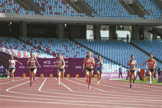 Asian Games main stadium has first run